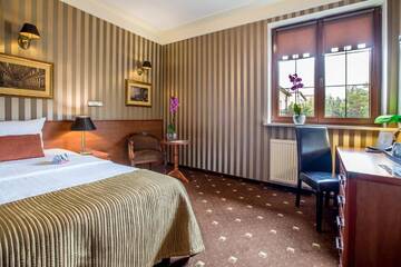 Фото номера Стандартный одноместный номер Отель Hotel Diament Bella Notte Katowice - Chorzów г. Хожув 10